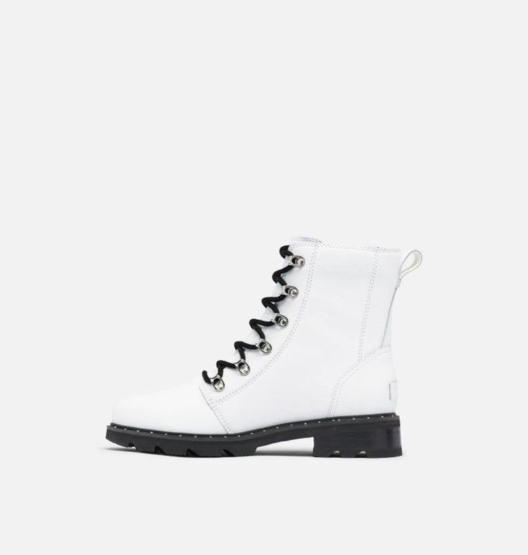 Sorel Dam Gummistövlar Vita - Lennox™ Lace Mid - IJT-487326